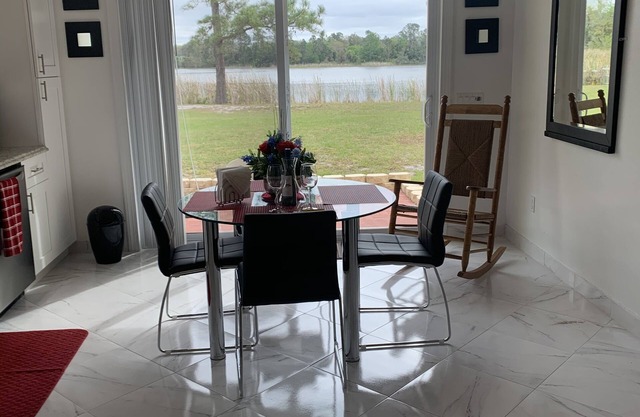 Lake front property, safe neighborhood.