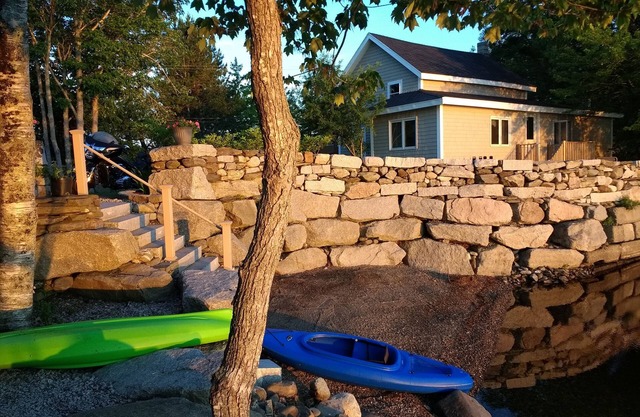 lakefront cottage.