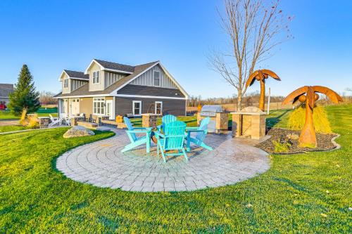 Lakefront Gem Grills and Fire Pit in Dent