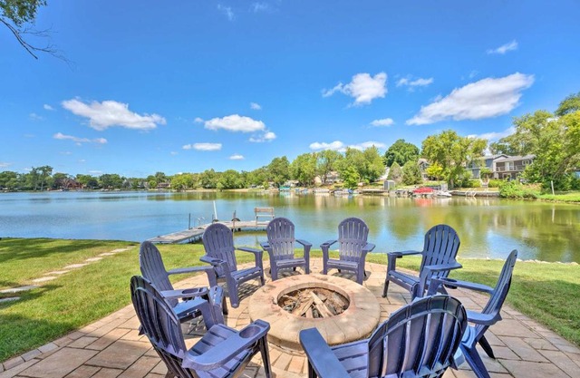 Lakefront Oasis with Boat Dock, Fire Pit, Grill