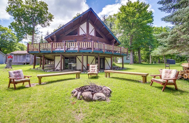 Lakefront Retreat w/Dock & Yard in Remer!