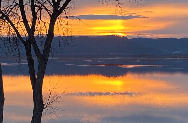 Lakefront studio. Natural setting, sunsets, kayaks, fishing dock, paved walking