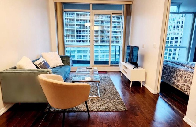 Lakeview Condo in Downtown with Free Parking.