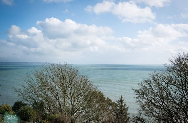 Large family home with lovely sea views.