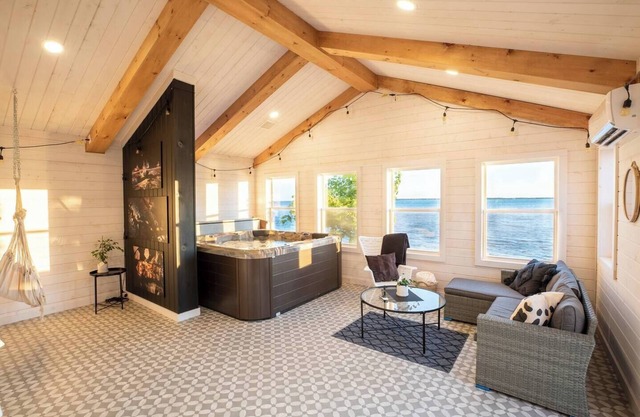 Large renovated beachfront cottage