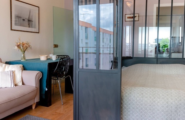 Larmor-Plage: Studio central à 100m des plages avec terrasse et WiFi