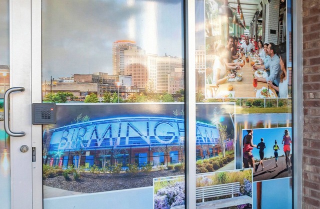 Lavish one bedroom apartment in downtown Birmingham with rooftop stadium views.