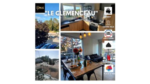 Le Clemenceau appart-Calais Nord-balcon-plage