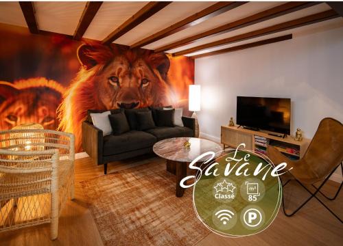 Le Savane - Grand Triplex Chaleureux, 2 Salons