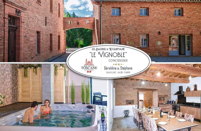 Le Vignoble - Swim spa - Hamman - Sauna - 12 pers
