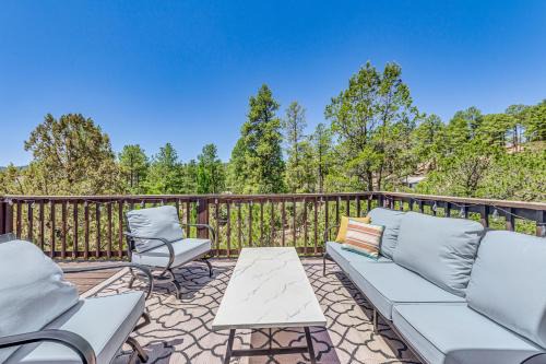 Less Than 2 Mi to Midtown Ruidoso Forest-View Sanctuary!