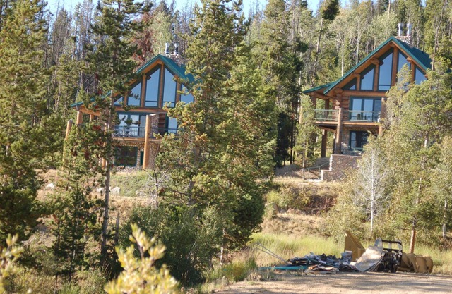 Log Cabin at White Pine Ski Area, Pinedale. In The Wind River Mountains