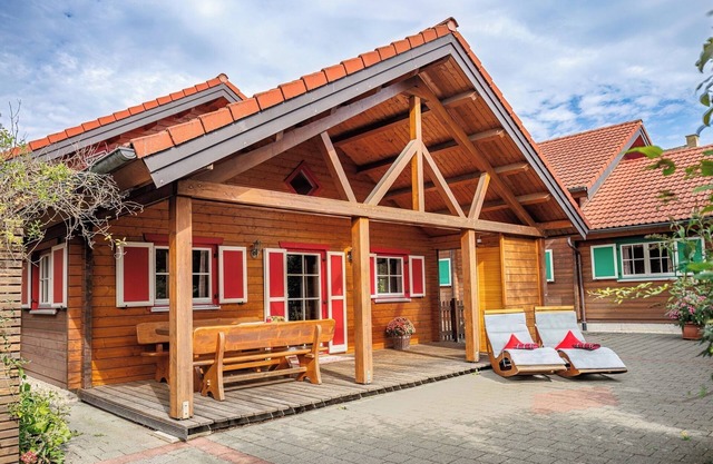 Log cabin Moritz, 91 sqm, 4 bedrooms, terrace, max. 6 persons