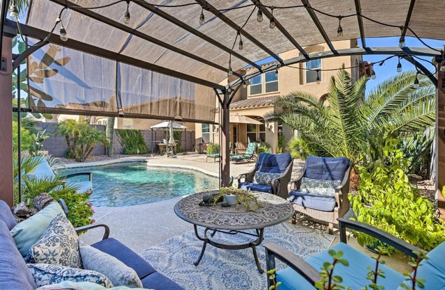 Luxe Goodyear Home with Serene Backyard and Game Room