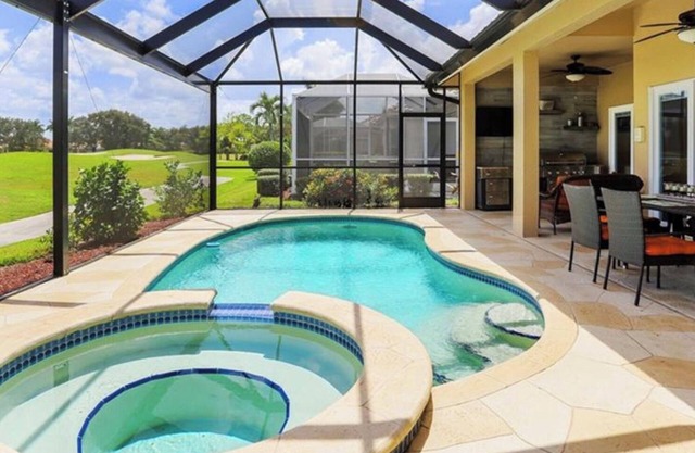 Luxurious home with stunning golf course views and private swimming pool & spa