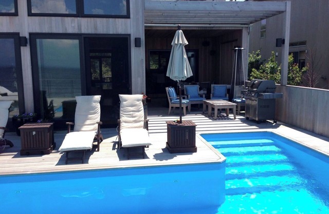 Luxury 4 BR, 4.5 bath bay front home in Fire Island Pines with full amenities
