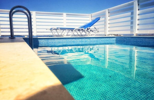 Luxury apartment in Crete with private pool, sea and mountain views.