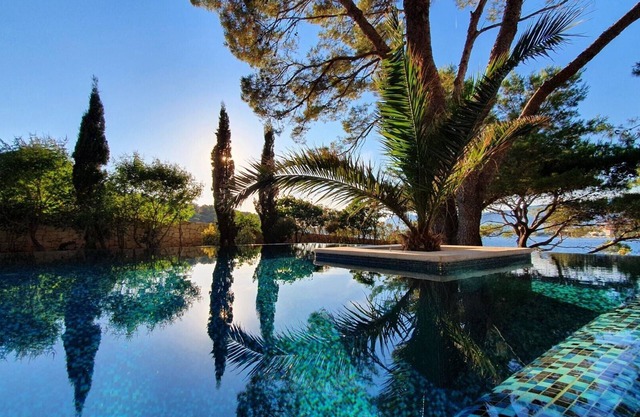 Luxury Beachfront Villa Lilly with private pool in Povlja on the island of Brac.