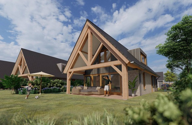 Luxury dune villa on a holiday park