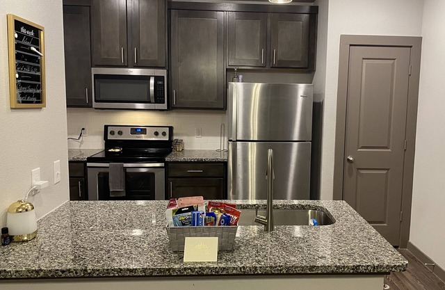 Luxury Entire clean Apartment w/ king size bed .Located by George Bush Airport