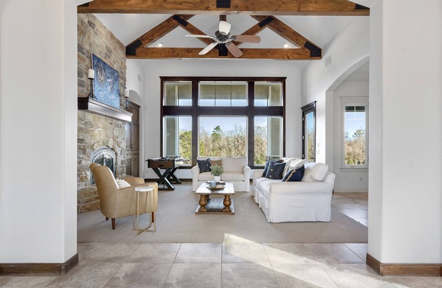 LUXURY home 2 mins to Lake Conroe! Heated Pool, Stocked Ponds, Cute Pygmy Goats