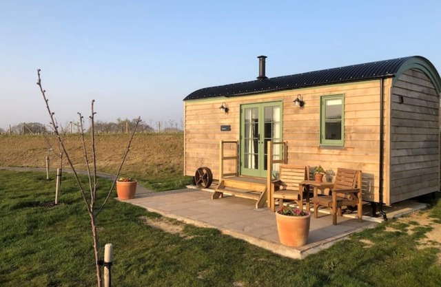 Luxury Shepherd's Hut with woodburnern