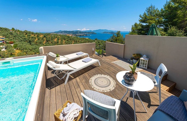 Luxury Skiathos Villa | 2 Bedrooms | Villa Suite White Gea | Private Pool