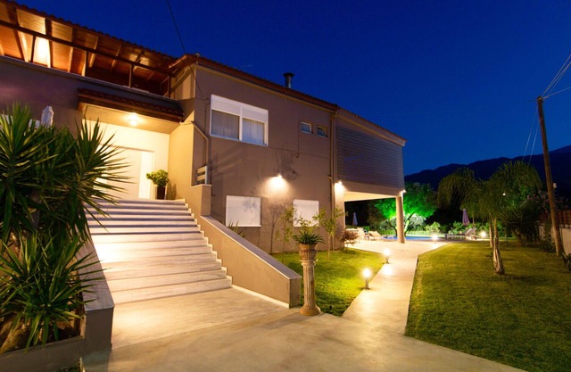 Luxury villa with private eco-pool and garden, jacuzzi, big terraces and gym.