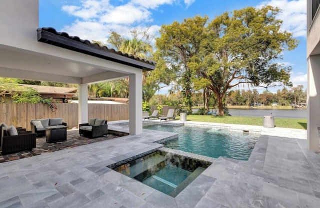Luxury Waterfront Villa w/Pool, Jacuzzi