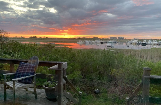 Madaket Home Sunset on Hither Creek