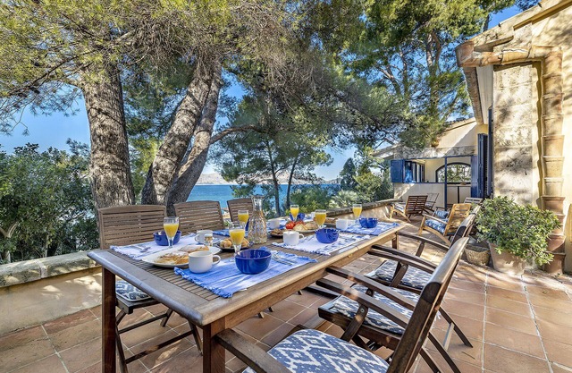 Mediterranean style villa with sea views