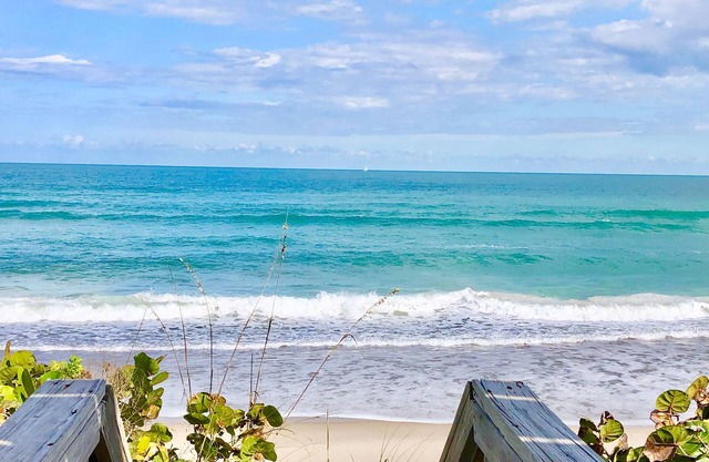 Melbourne Beach Beachfront, Oceanfront with a nearly secluded Beach Unit A