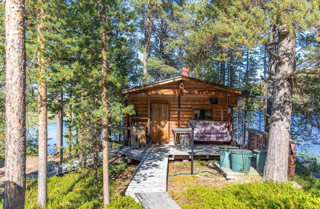 Midnight sun in Finnish Lapland