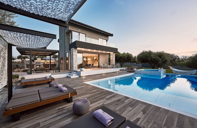 Minimalistic Design, 70 sq. m. Heated Pool, 5 Minutes From Sandy Beaches!