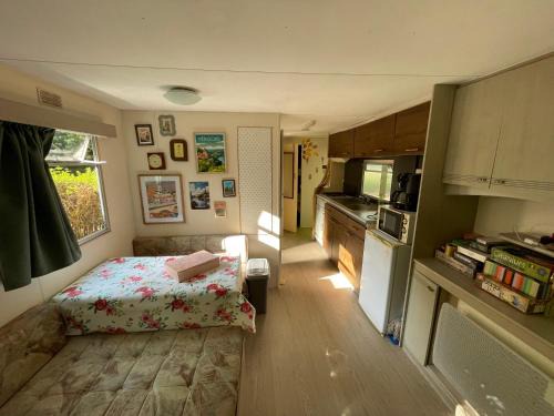 Mobile home dans camping nature
