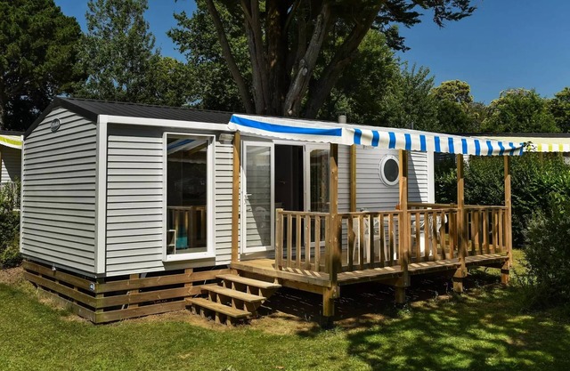 Mobilheim Perceval Standard 29m2 (2 Schlafzimmer) + überdachte Terrasse + TV 4 bis 5 Personen - 4 Pers. im Preis enthalten