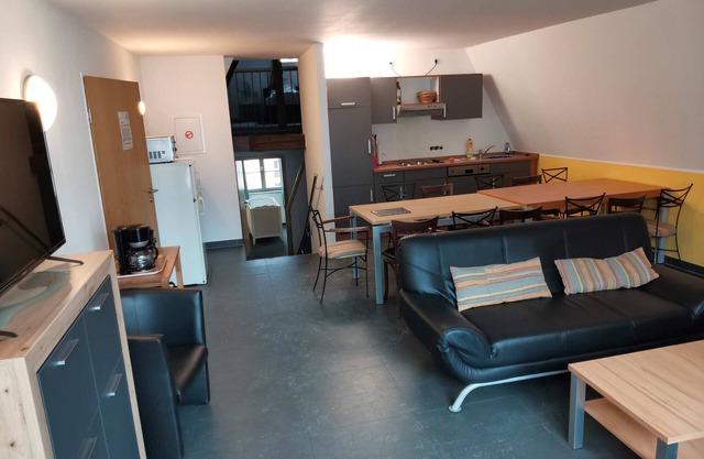 Modern apartment in a historic half-timbered house for up to 16 people