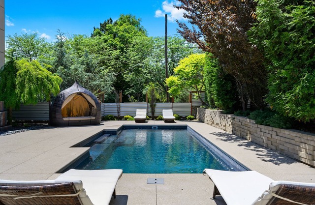 Modern Architectural House with Pool and Hot Tub