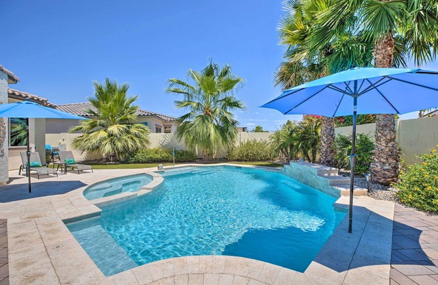 Modern Azure Home w/Beautiful Patio, Pool & Spa!