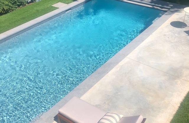Modern beach house with new swimming pool, outdoor sauna and cold plunge