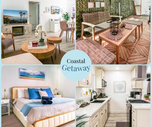 Modern Coastal 1BR w King Bed & EV and Just Steps Away to the Shore!