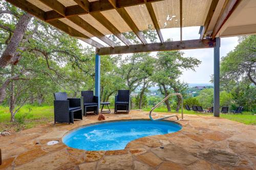Modern Fischer House with Deck, Fire Pit and Hot Tub!