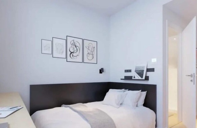 Modern Room with High-Speed Wi-Fi in Pamplona