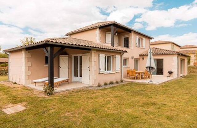 Modern villa with large garden
