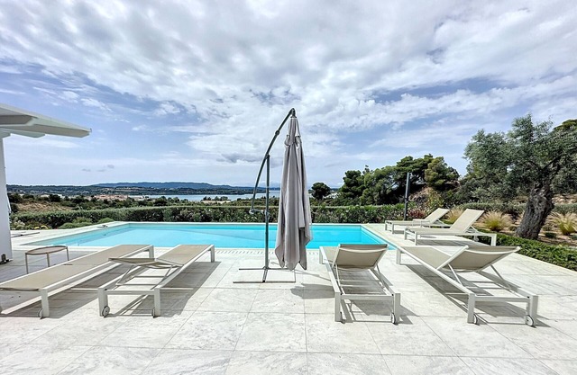 Modern villa with pool and stunning sea views
