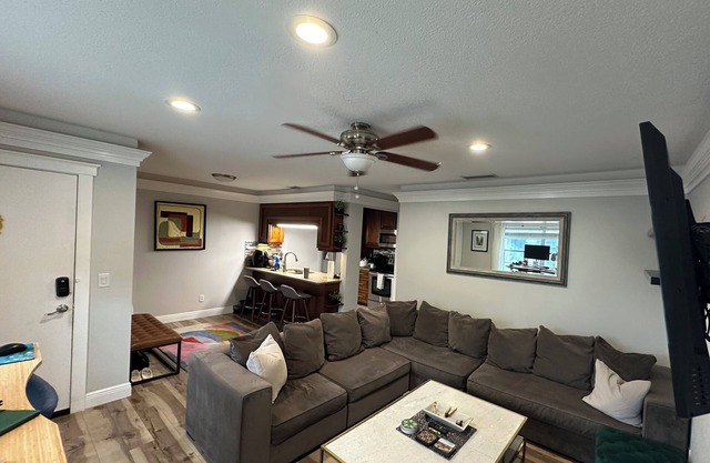 Month+Rental; Charming 1 bedroom+parking Condo in S Tampa near Hyde Park & Soho.