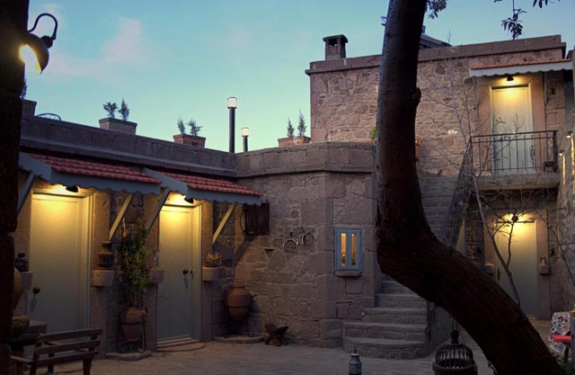 Mystic stone house at the ancient city of Assos