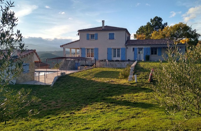 new build villa with overflow pool and unique view