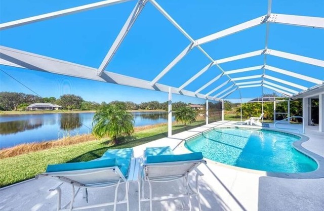 New villa on the lake in beautiful nature