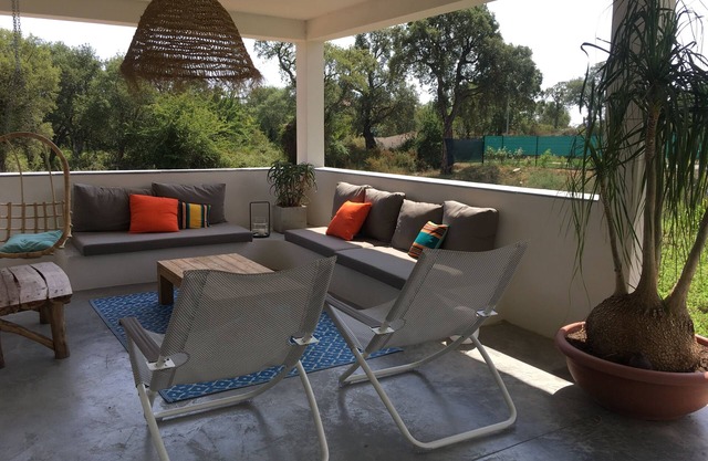 New villa with heated pool